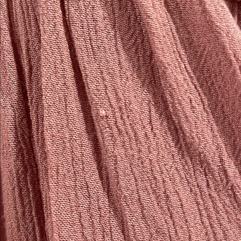 Free People One- Lace Bodice Tiered Ruffle Sundress - Dusty Rose- Size Small - Picture 11 of 12